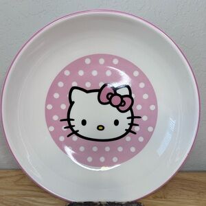 Hello Kitty White and Pink Polka Dot Serving Bowl
